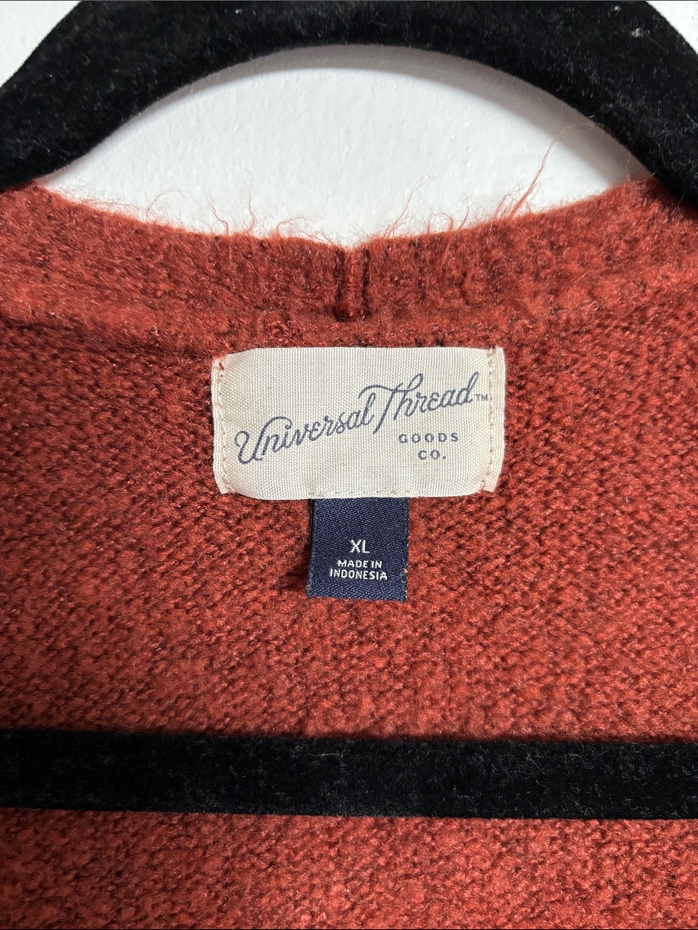 Universal Thread Long Open-Front Cardigan in Rust - Picture 2 of 2